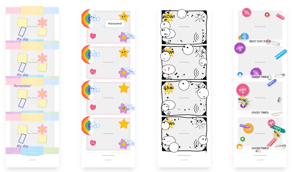 PicaPica Templates and Frames Guide