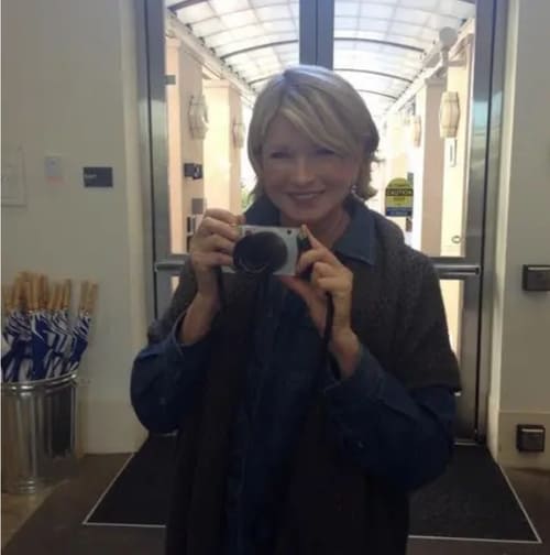 Martha Stewart Mirror Selfie